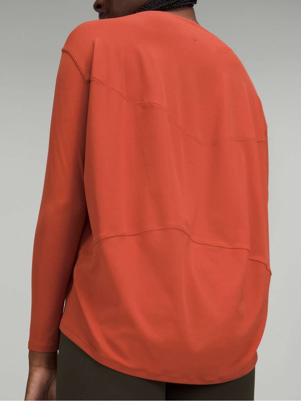 LULULEMON Back in Action Long Sleeve Shirt *Nulu in Red Rock Sz. 10